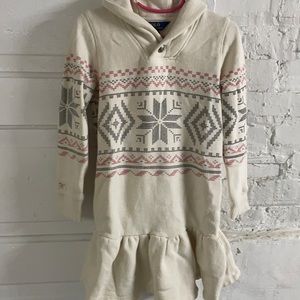 Ralph Lauren fair isle drop waist sweatshirt dress